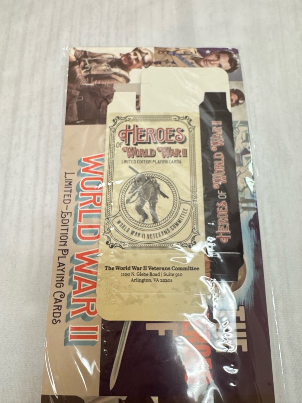 Heroes of World War II Limited Edition Playing Cards Sealed New - Picture 4 of 7